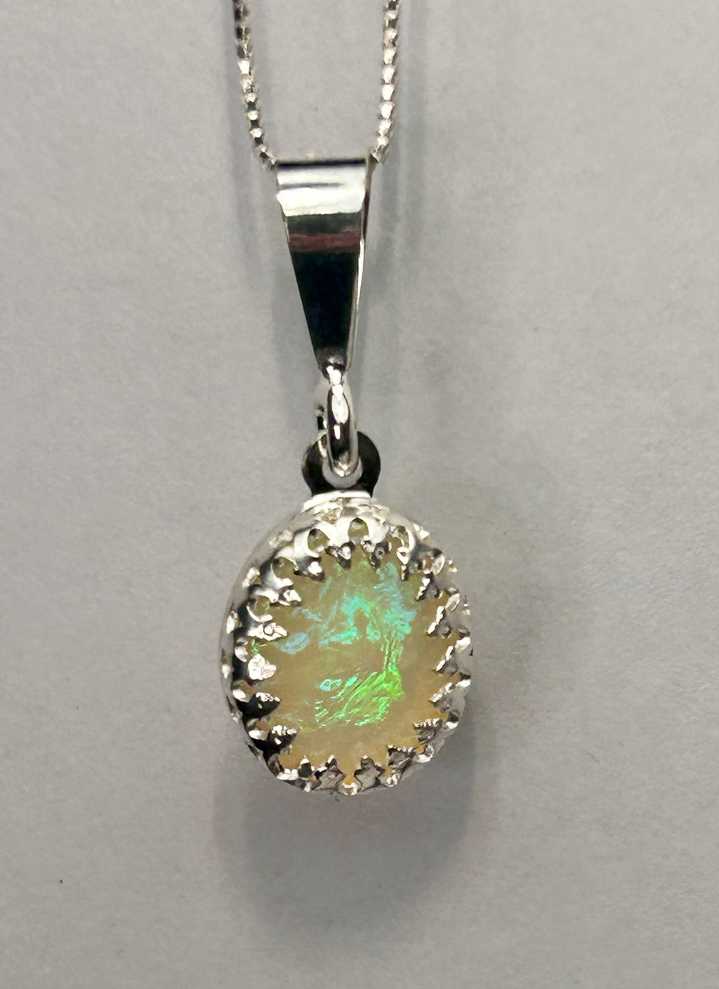 “Aurora” Australian opal necklace