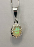 “Aurora” Australian opal necklace