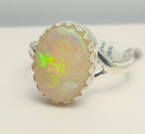 Crystal Opal Ring